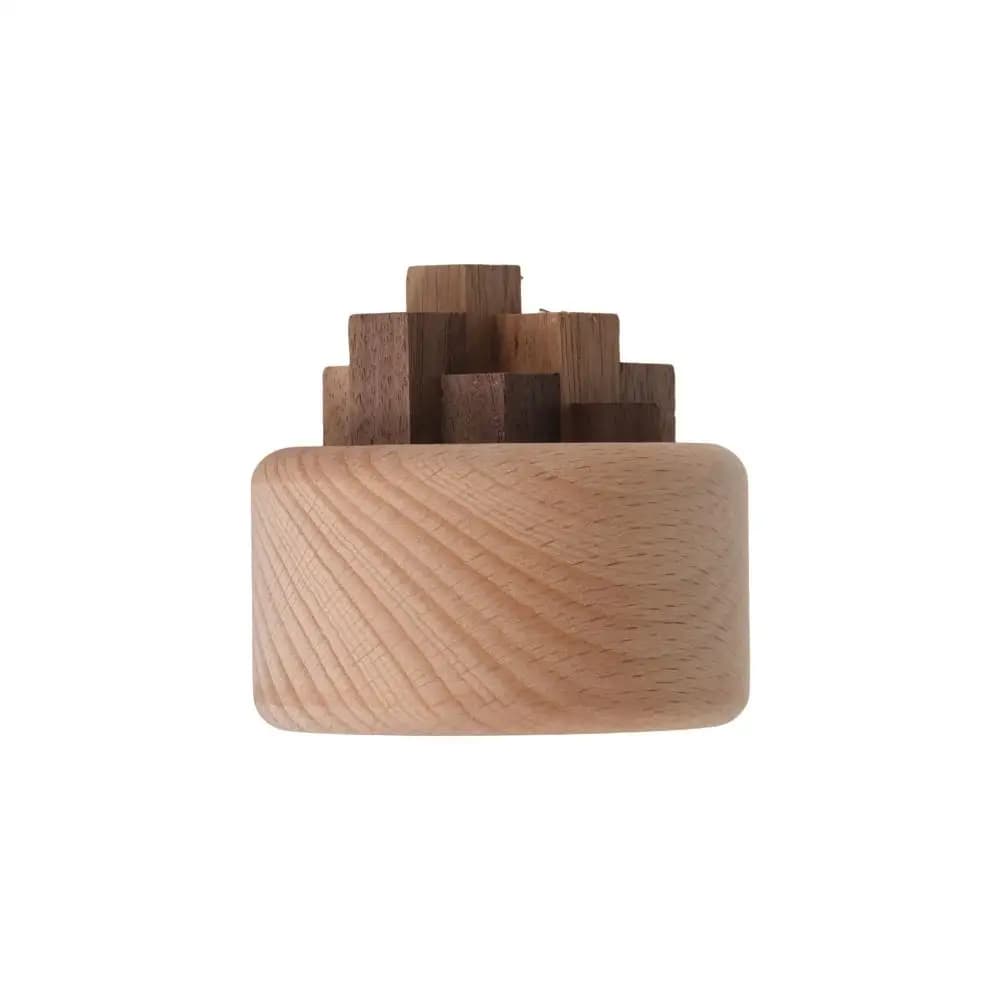 Accessori Yoga: Diffusore in Legno Unico ed Ecologico, Arte in Legno Rotonda, Aromaterapia Senza Fiamma, Diffusore in Legno a 3 Colori per Aiutare il Sonno