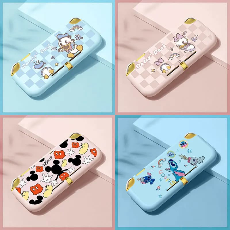 Custodia morbida in silicone TPU per console di gioco Nintendo Switch Lite Custodia protettiva in pelle Simpatico cartone animato NS Lite