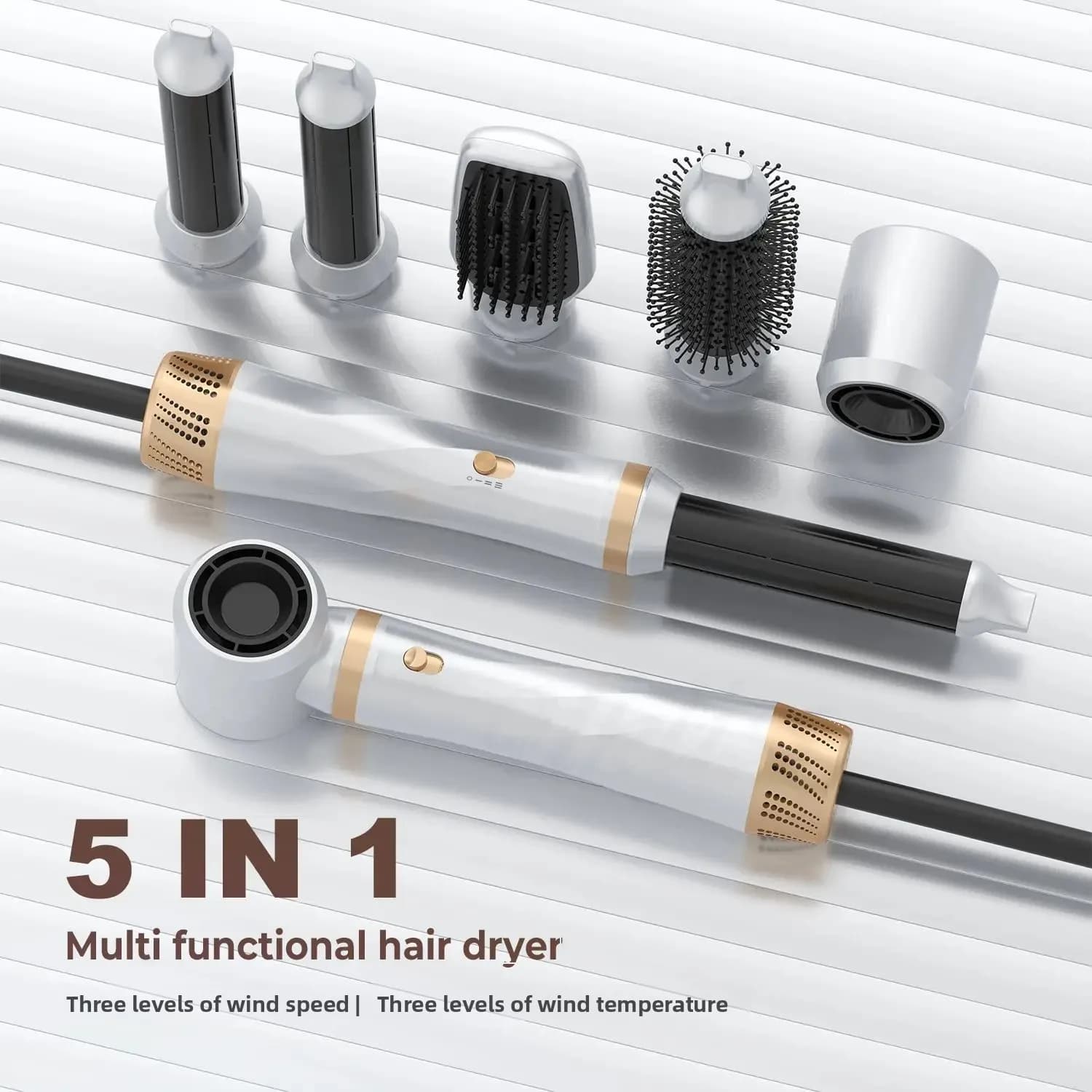 Hair dryer Multifunction 5 in 1, Iron Automatic curling, curling brush, Smooth brush, Hairstyle tool, Brush Hair dryer