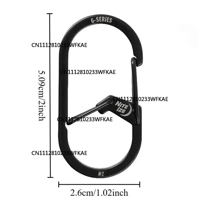 4PCSStainless Steel Quick Link Lock Ring Hook Outdoor Multi-function Water Bottle Quick Buckle Snap Shackle Chain Buckle for Key
