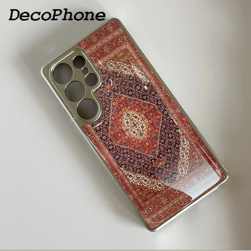 Custodia per telefono in resina epossidica stile palazzo anti-caduta per Samsung Galaxy S23/S24/S25/S26 Plus FE ULTRA EDGE