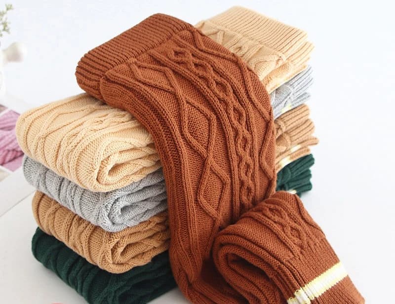Pantaloni di lana per bambini Leggings di lana per ragazze Capispalla autunnale per ragazzi lavorati a maglia per bambini Pantaloni di lana per bambini per l'autunno e l'inverno