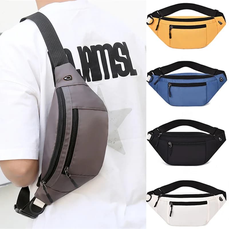 Fanny Pack for Women Men,Crossbody Sports Waist Bag Pack Belt Bag for Travel Hiking Running