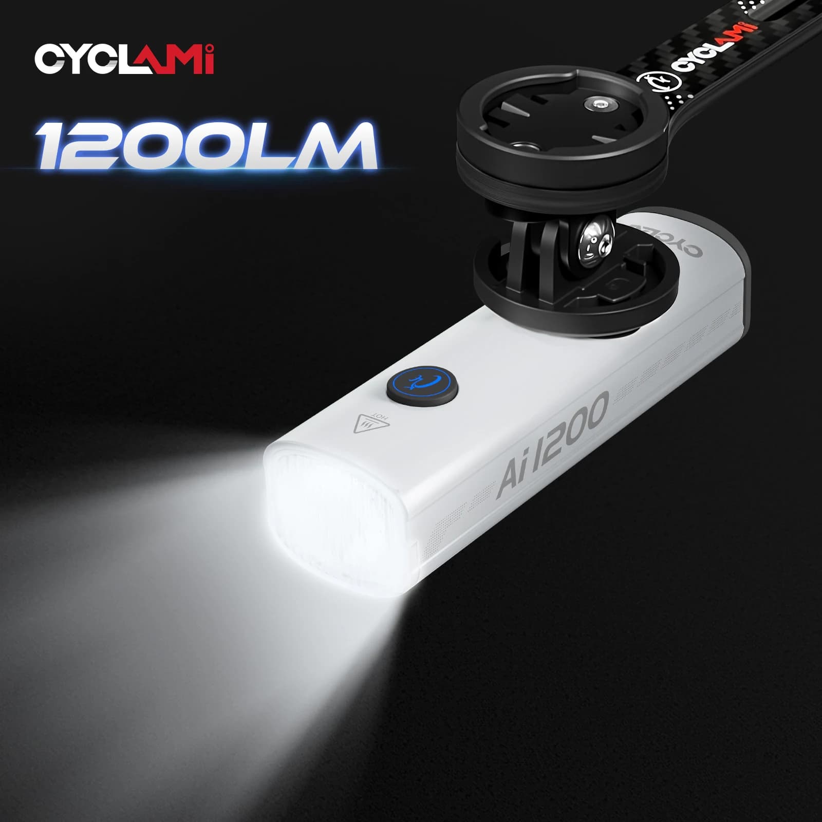 CYCLAMI 1200/1800 Lumen Faro Della Bicicletta Ultra-leggero Appeso Lampada Della Luce Anteriore In Lega di Alluminio MTB Bici Da Strada AI1200 AI1800