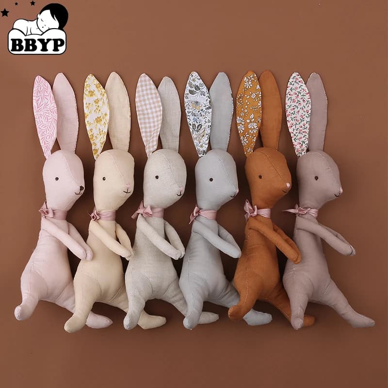 Regalo di Pasqua: Peluche a Forma di Coniglietto, Giocattolo Morbido per Neonati, Giocattolo Educativo per Bambini, Accessorio per Foto