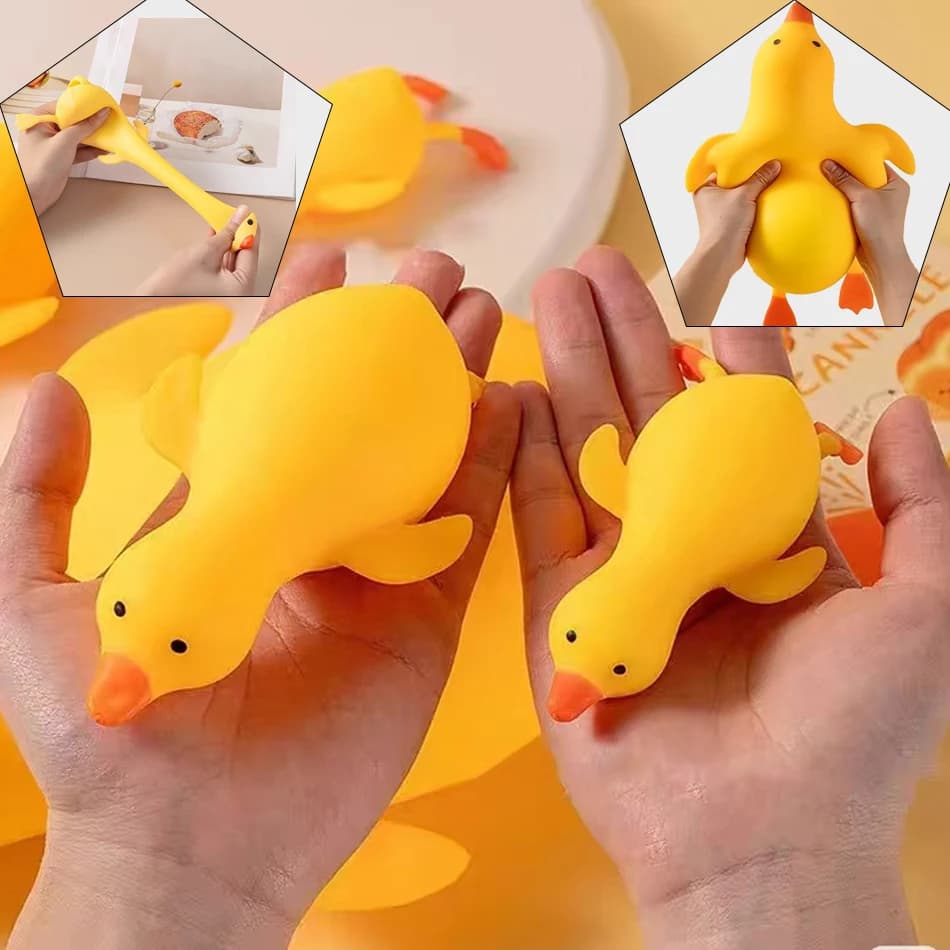 Giocattoli Antistress Squishy a Forma di Anatra, Simpatici Giocattoli a Forma di Oca per Bambini e Adulti, Giocattoli da Decompressione Estensibili, Miglior Regalo per Amici