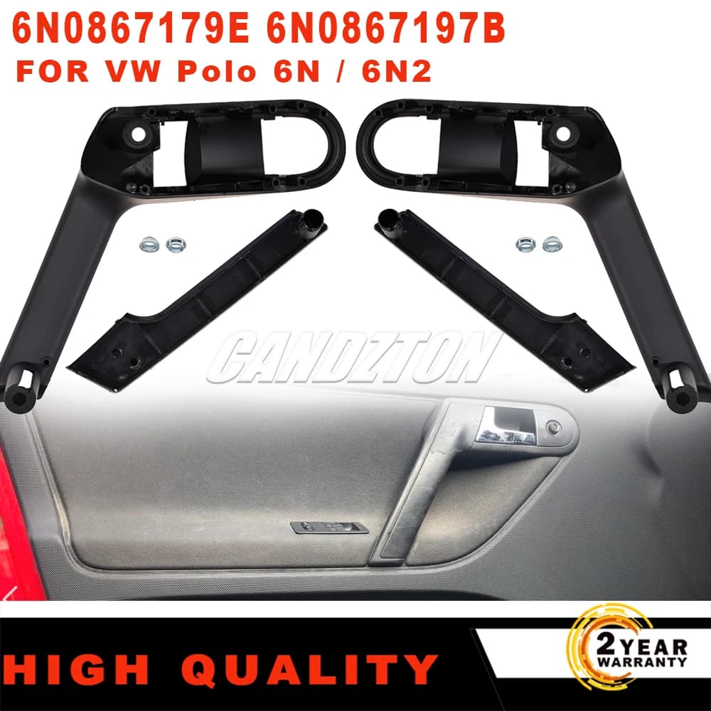 Nuova maniglia per porta interna con coperchio di fissaggio sinistra destra 6N0867179E 6N0867197B per VW Polo MK3 6N 6N2 1999-2002 accessori auto