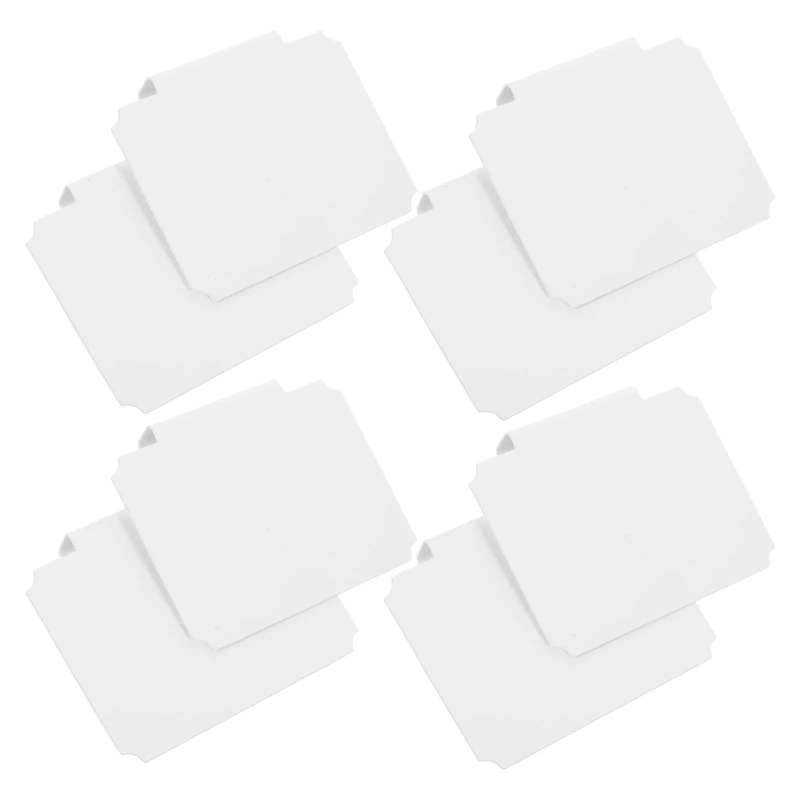 8 Pezzi Portaetichette in PVC con Clip Rimovibili per Contenitori, Cesti, Cassetti, Organizzazione Dispensa, Porta Segnaprezzo