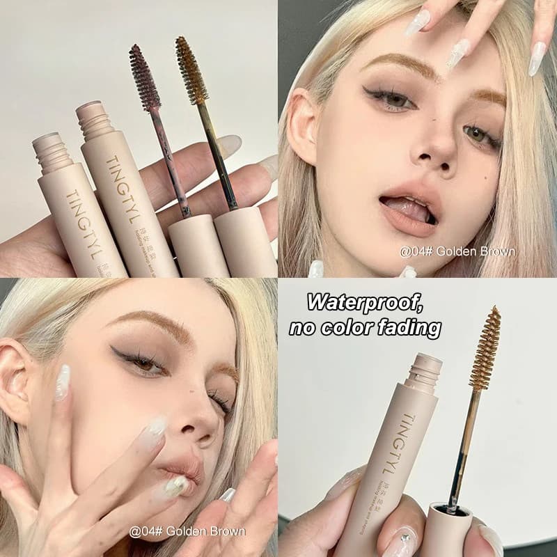Light golden brown coloring eyebrow cream, long lasting, waterproof, fast drying, pink liquid, for make-up, cosmetics
