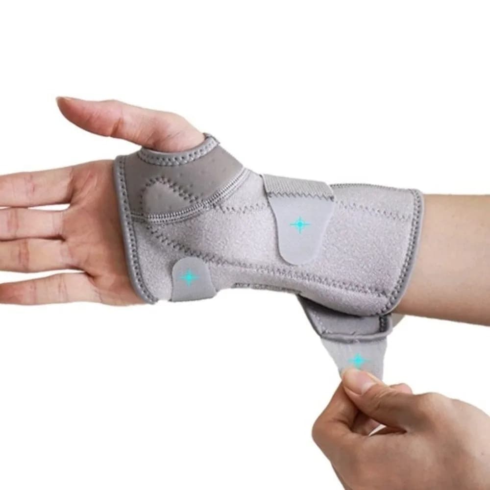 Cinturino regolabile Tutore per tendinite Lavabile e traspirante Tutore per polso per tunnel carpale Supporto ergonomico Stecca per mano stabilizzante