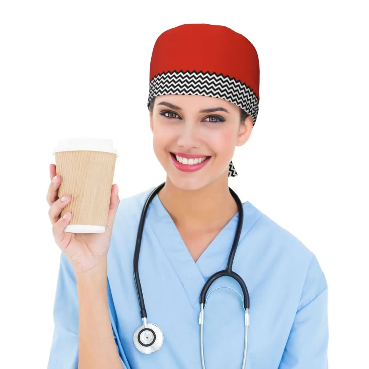 Black Lodge Twin Peaks Inspired Graphic Scrub Hat Doctor Working Surgical Cap Men Women Adjustable Nursing Caps for Dentist