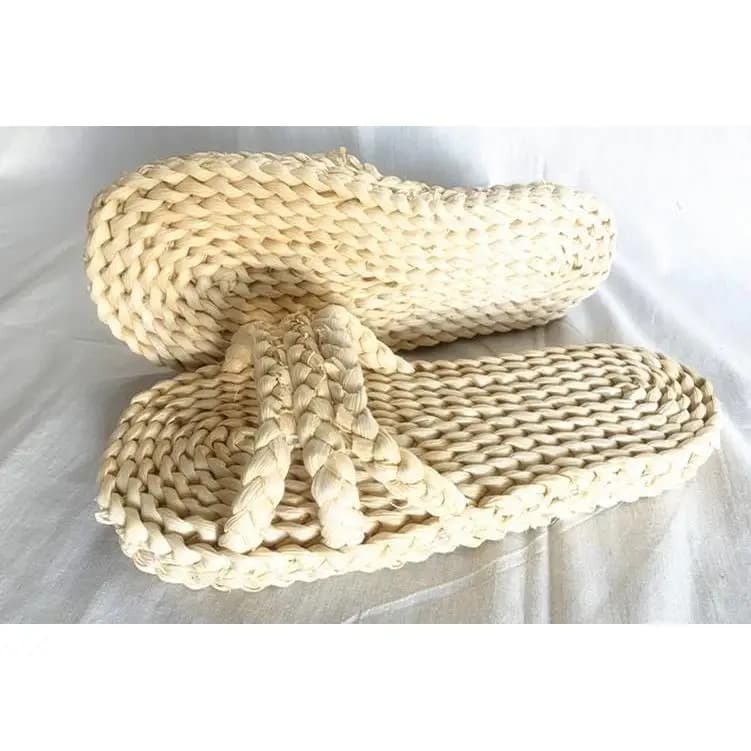Handmade Corn Husk Slippers ex Casual Home oes Massage Footwear Summer New Sle ass Woven Sandals for Men And Women