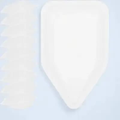 10 pezzi Barche da pesare Vassoio da pesare in polvere riutilizzabile in plastica Uso in laboratorio Attrezzatura didattica portatile leggera e precisa