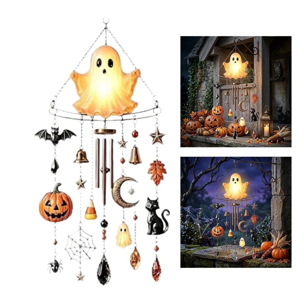 For Halloween Celebrations Halloween Wind Chime Festive Outdoor Party Decor Halloween Hanging Bells Soothing Bell Sounds