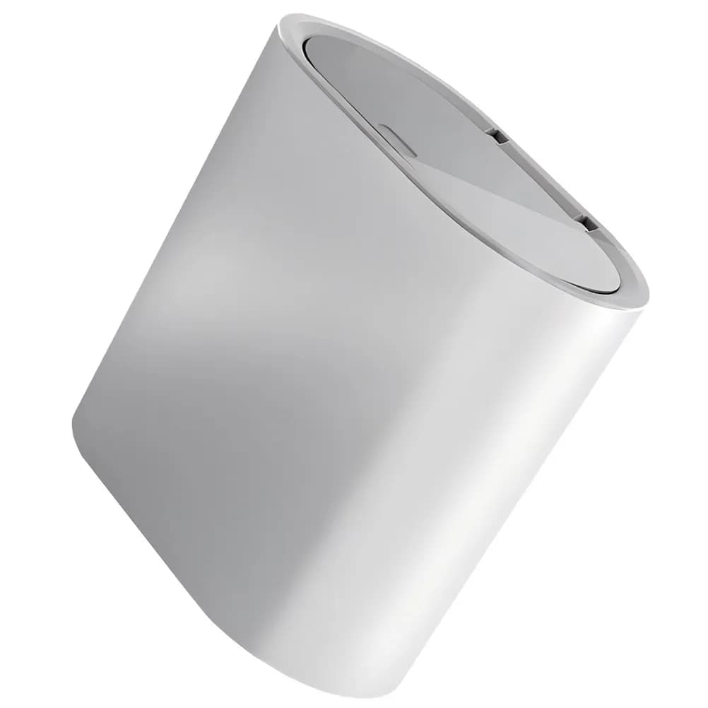 Large Capacity Covered Trash Can Press Type Waste Basket Household Garbage Container for Bathroom Kitchen