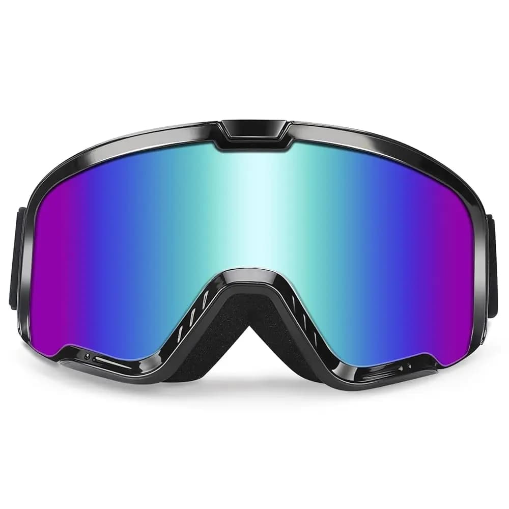 Occhiali da Motocross/ATV/Moto con Spedizione Gratuita, Compatibili con Casco, Protezione UV400, Occhiali da Sci