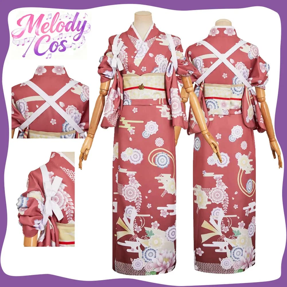 Charlie Morningstar Cosplay Accappatoio Rosso Kimono Set Anime Hotel Travestimento Donne Adulte Ragazze Costume Vestito da Festa di Carnevale di Halloween
