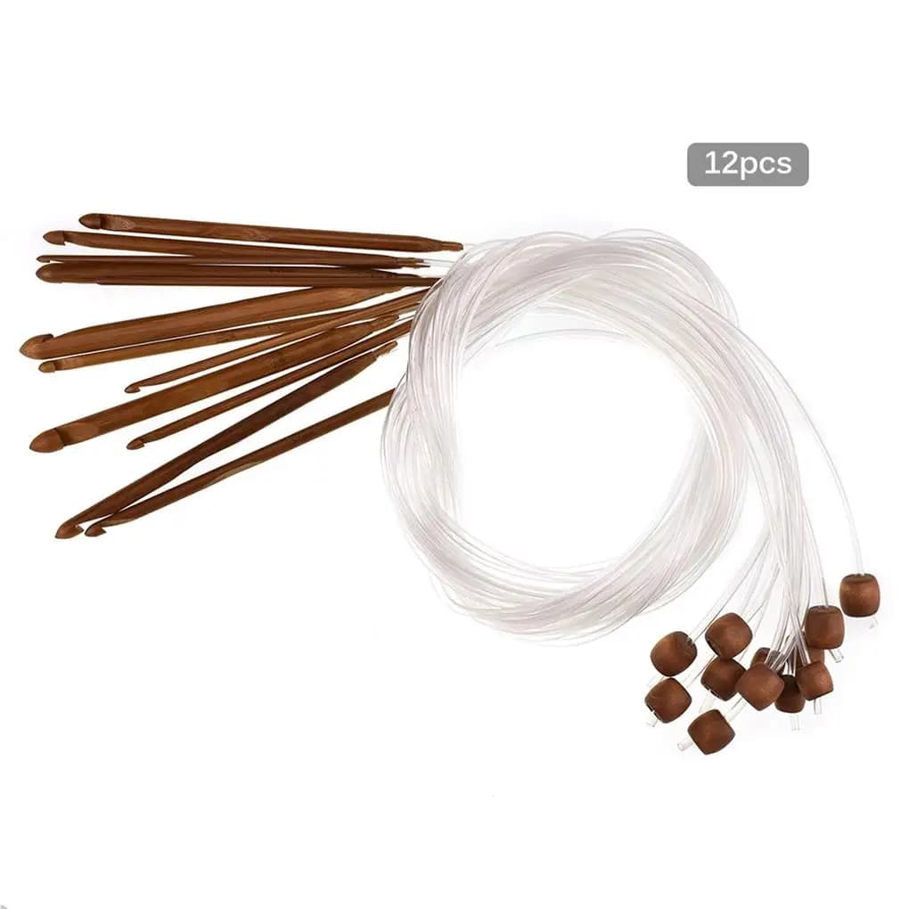 12 pezzi/set assortimento di uncinetto aghi per tessitura kit assortiti accessori