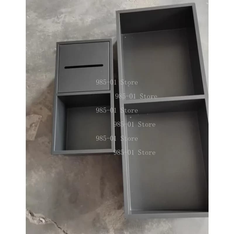 Mobiletto da incasso in acciaio inossidabile per bagno, nicchia a muro, porta fazzoletti, porta carta igienica, organizer