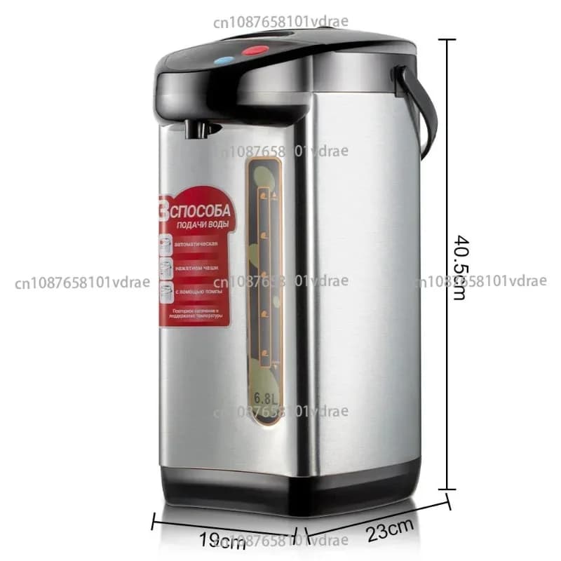 Electric Electrodomestic Burning Machine 6.8 liters Standard European Insulating Stainless Steel Electrothermic