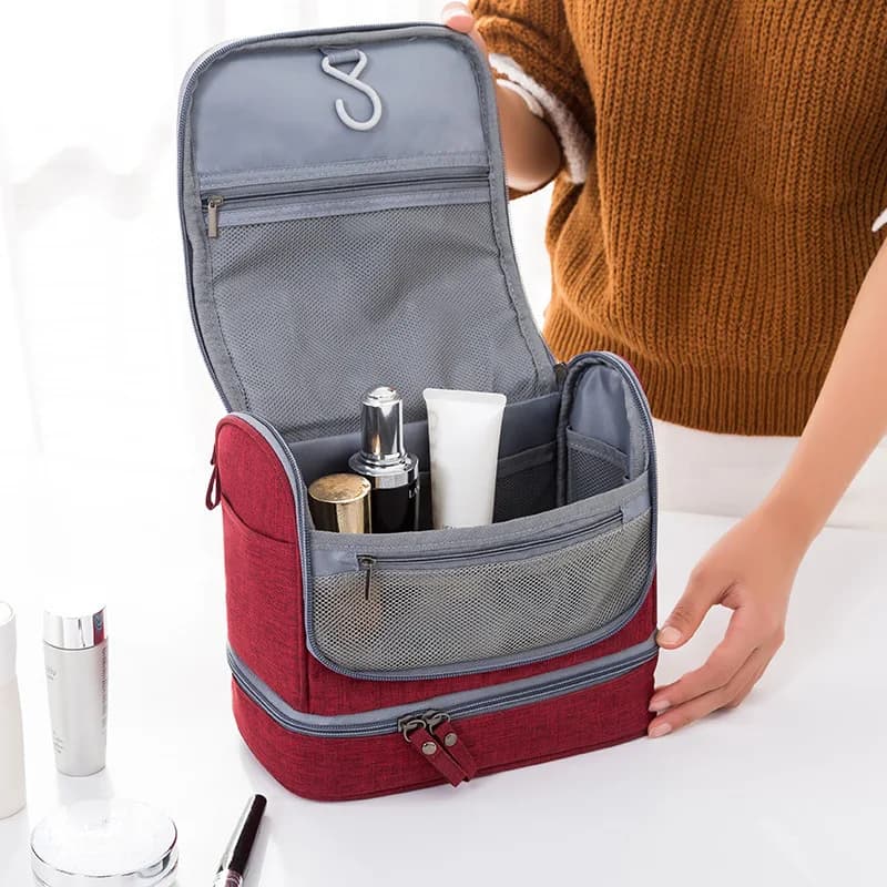 Dry Wet Necessaries Women Necessaries Make Up Case Wash Toiletry Bag Hanging Make Up Bag Oxford Travel Organizer Cosmetic Bags