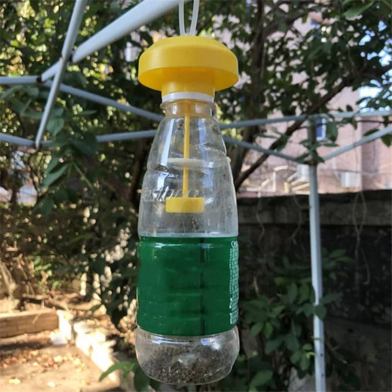 1/3 pezzi trappola per mosche della frutta assassino trappola catcher controllo degli insetti fattoria frutteto frutta trappola per mosche può essere abbinata con la bottiglia d'acqua