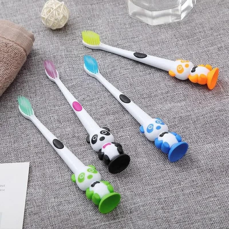 Vendita calda 1pc bambini Cartoon Panda spazzolini da denti spazzolino da denti per bambini spazzolino da denti con setole morbide per bambini 3-12Y