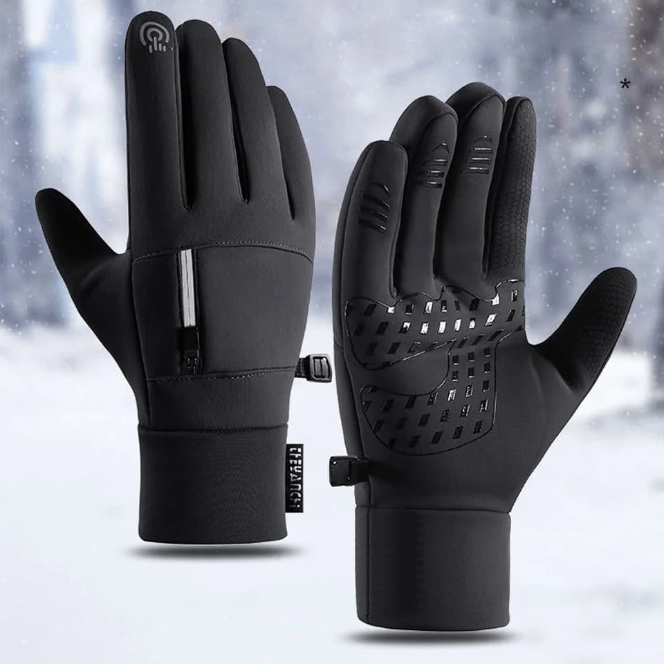 Guanti Invernali Caldi Unisex Antivento Touchscreen per Sport all'Aperto, Corsa, Ciclismo, Pesca, Sci