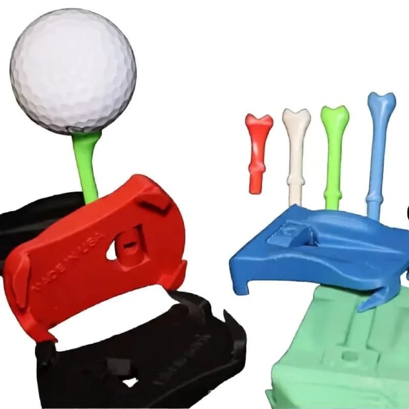 Base per tappeto erboso incernierata in plastica Supporto per tee per palline da allenamento per prestazioni di lunga durata Supporto per tee per palline da golf stabile duraturo