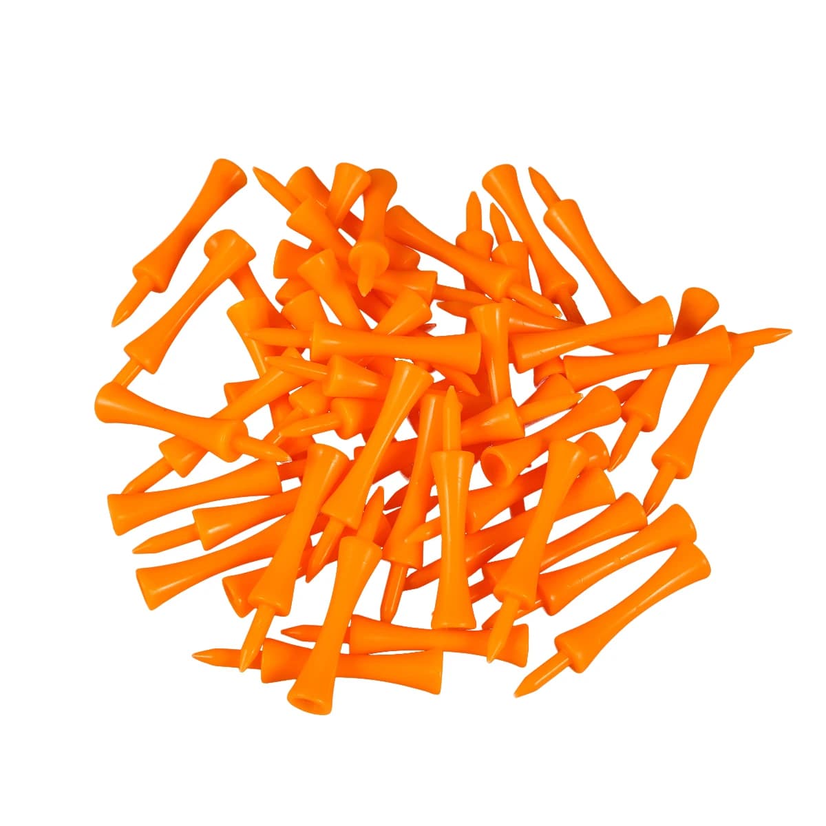 50 pz 70mm T-shirt per castello di grandi dimensioni T-shirt per castello da golf in plastica ABS (arancione) Accessori da golf Palline da golf T-shirt per castello