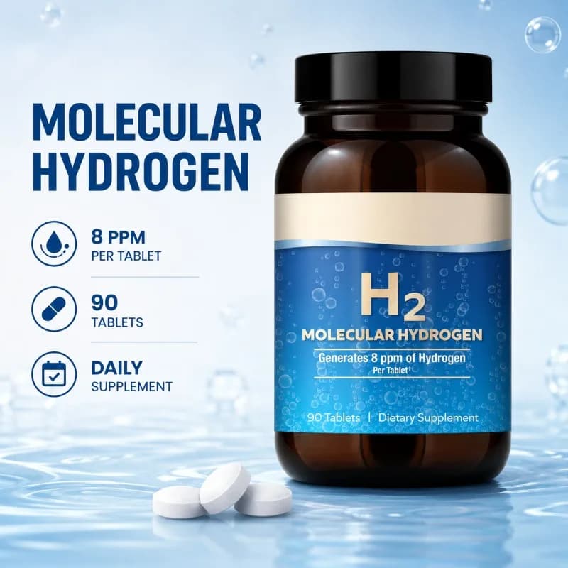 Hydrogenated Water Tablets with Elementary Magnesium, 90 Quick Dissolving Tablets, Adult Daily Wellness Supplement