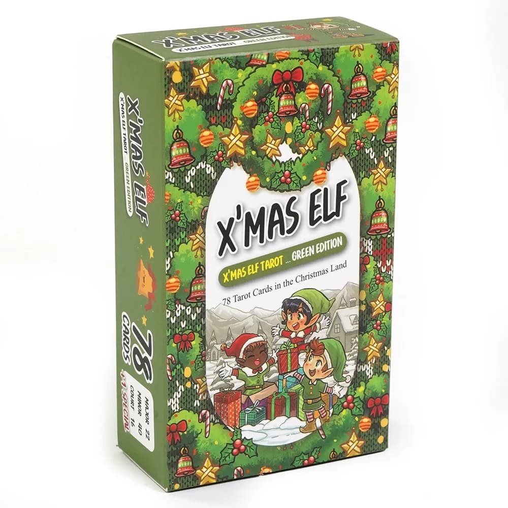 X'mas Elf tarocchi Deck A 78 carte Fortune Telling divinazione Oracle Family Leisure Game con guida PDF