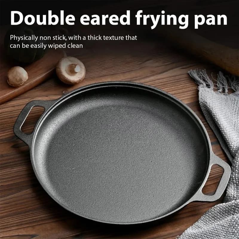 Cast iron bowl Non-stick pan Pizza Uovo Pancake Pentola Vegetable steak Home cooking Flat frying pan