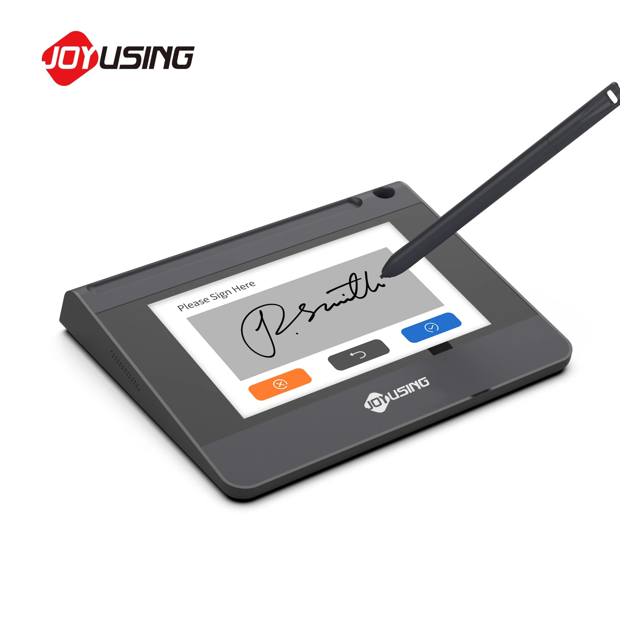 Macchina per firma Dispositivo per firma elettronica Crittografia delle impronte digitali Blocco per firma senza carta da 5 pollici con tavoletta da disegno con stilo
