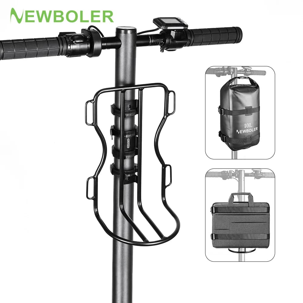 NEWBOLER Mensola forcella anteriore per bicicletta Staffa per borsa per scooter Rastrelliere per ciclismo su strada Bagagli portanti Accessori per borse da bici portatili