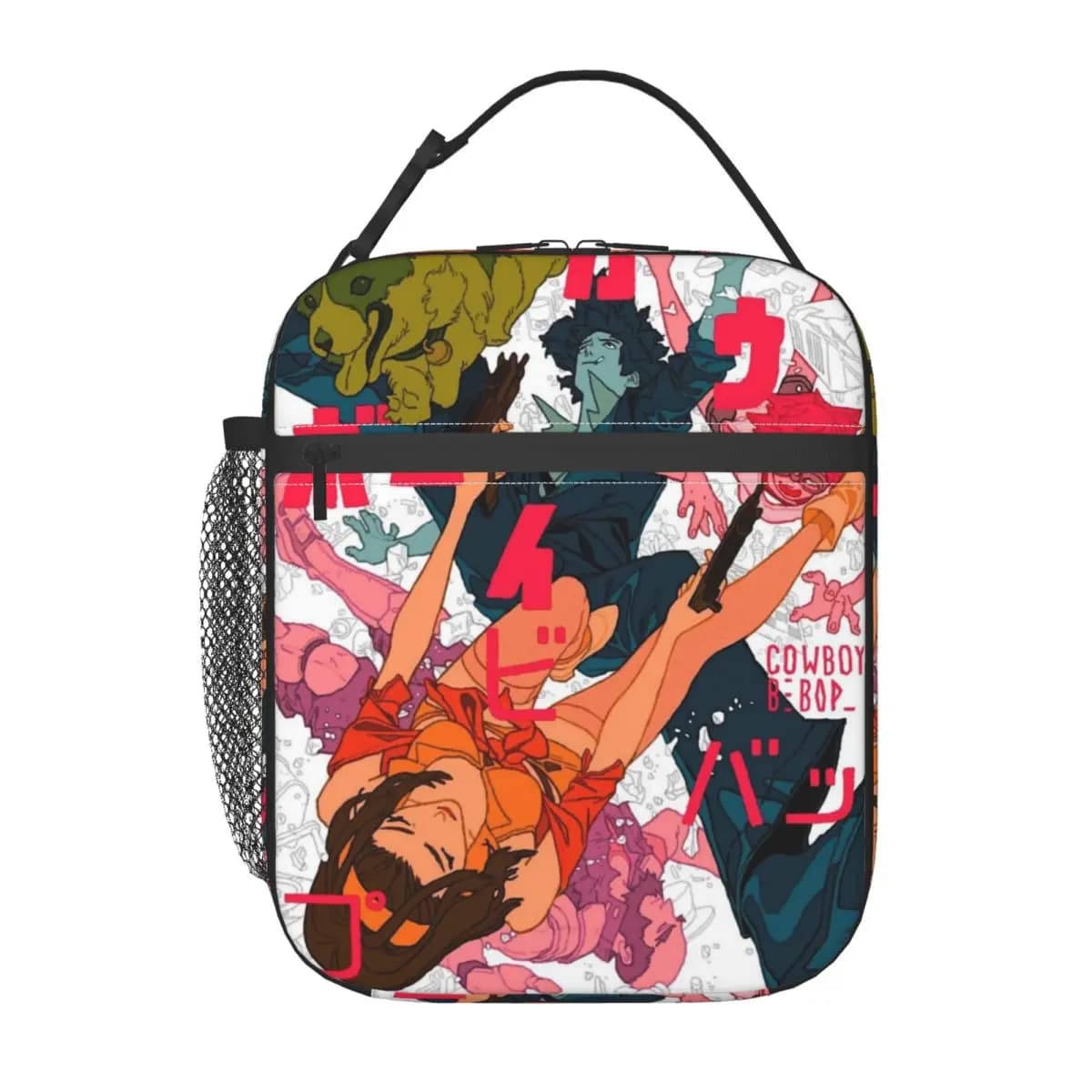Borsa termica personalizzata per il pranzo, stile Cowboy Bebop, per alimenti, scuola, lavoro, viaggi, borsa riutilizzabile.