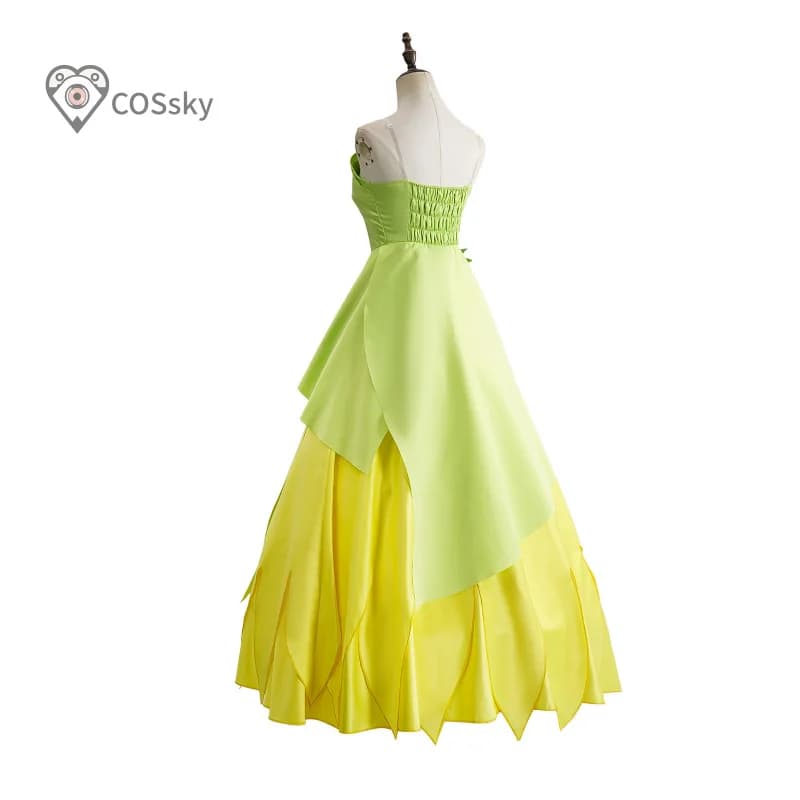 Princess Rana Costume for Cosplay, Fantasia Dress Cartoon for Adult Women, Set with Top, Gonna and Hairband, Outfit for Halloween and Carnival