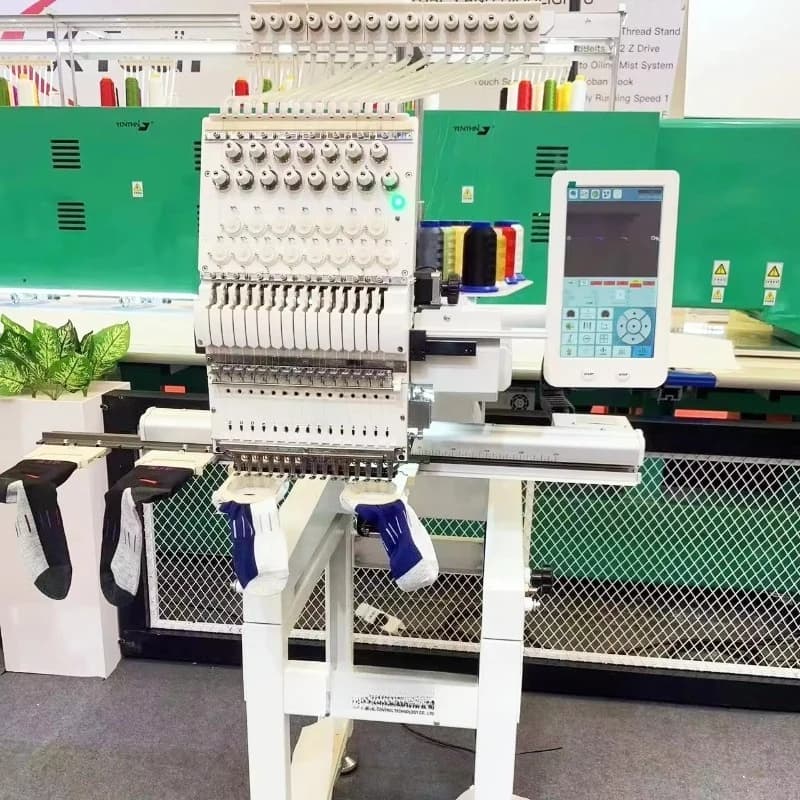 Customized Home Use 1 Head Embroidery Machine Monogram Machine Bed Sheets T Shirt Socks Embroidery Machine For Clo