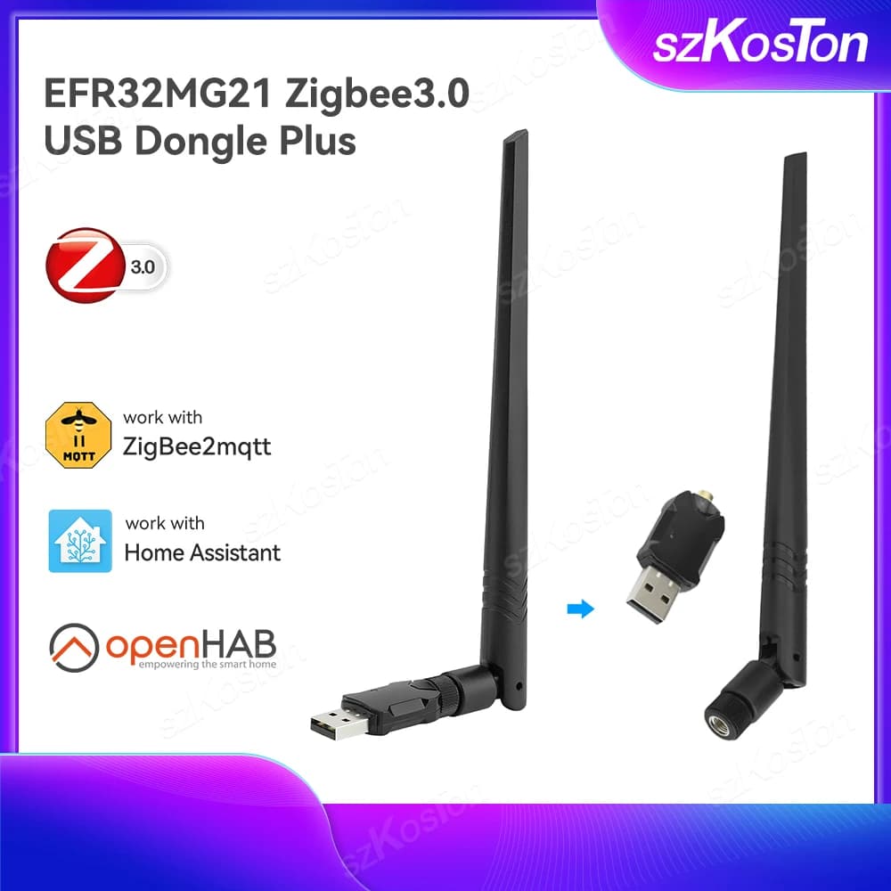 ZigBee 3.0 USB Dongle Plus-E Universal Zigbee Wireless Gateway Stick Hub Open Source For Home Assistant OpenHAB Zigbee2MQTT ZHA