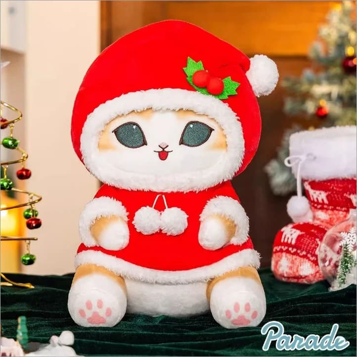Cisas Plu Toy Fem Version Reindeer S Claus Pillow Doll Soft Fabric Art Toys for Ages 6 And above