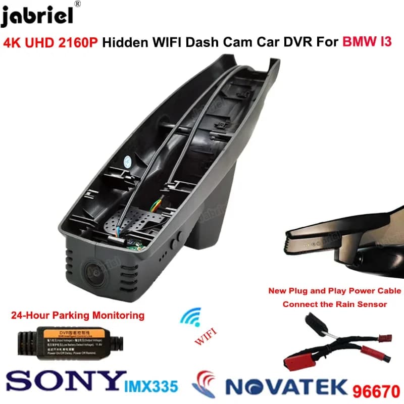 4K 2160P Plug And Play Wifi Car Dvr Dash Cam Camera Recorder for BMW I3 I01 2013 2014 2015 2016 2017 2018 2020 2021 2022