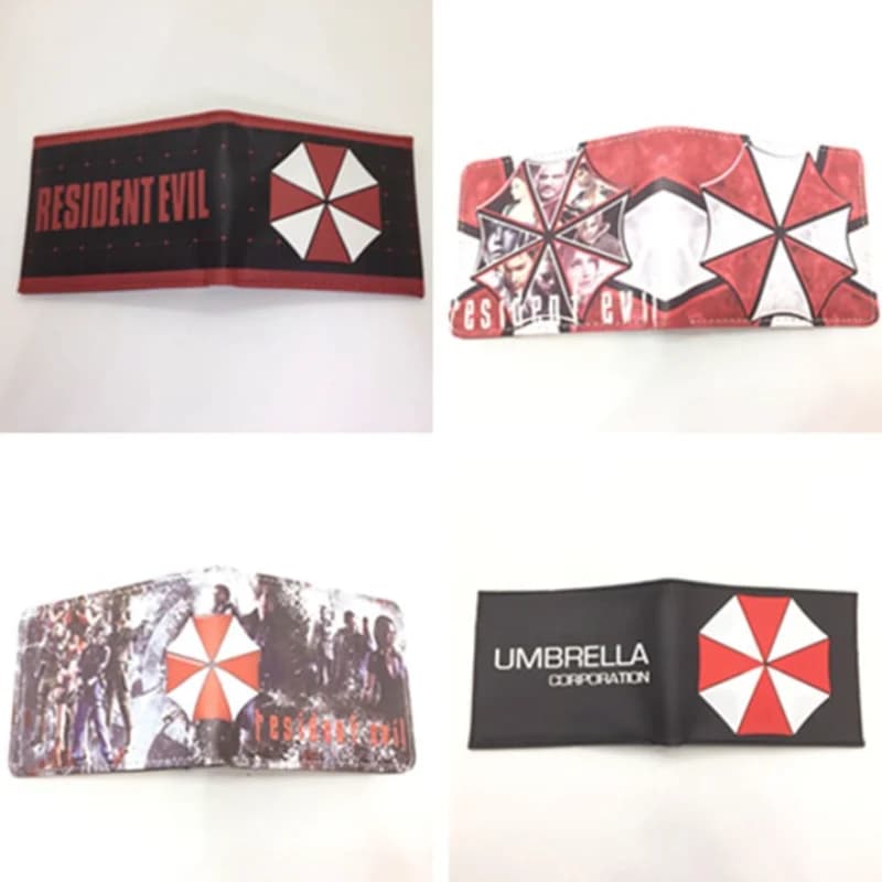 Hot New Cartoon Anime Residents Evils Short Wallets PU Leather Style Student Anime Merchandise Wallets Gifts