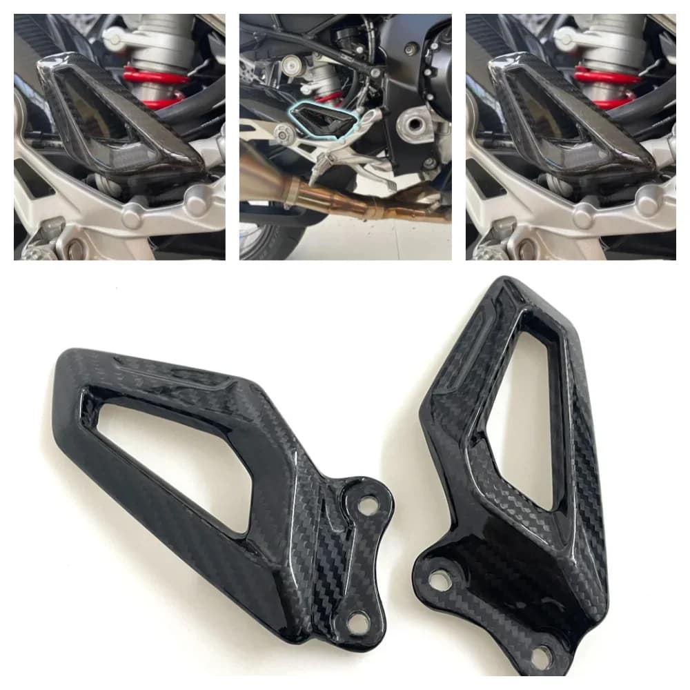 For BMW S1000RR 2019-2022 2023 2024 2025 heel protection plates Poggiapiedi weight reduction carbon fiber motorcycle accessories