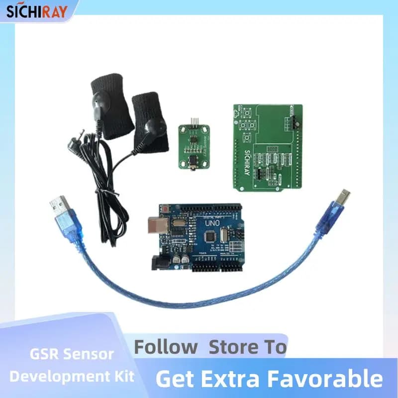 Galvanic Skin Response Sensor Kit for Arduino Healthy Measurable Pathology Test GSR Biofeedback 2023 New Free Shipping