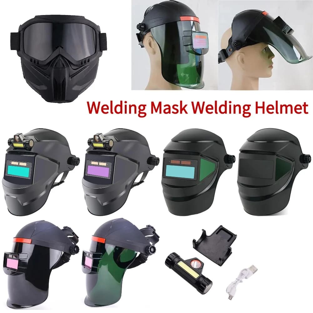 Welding Mask Welding Helmet Welding Mask Automatic Darkening Automatic Welding Cap for Arc Welding Correction Cutting Welding Mask