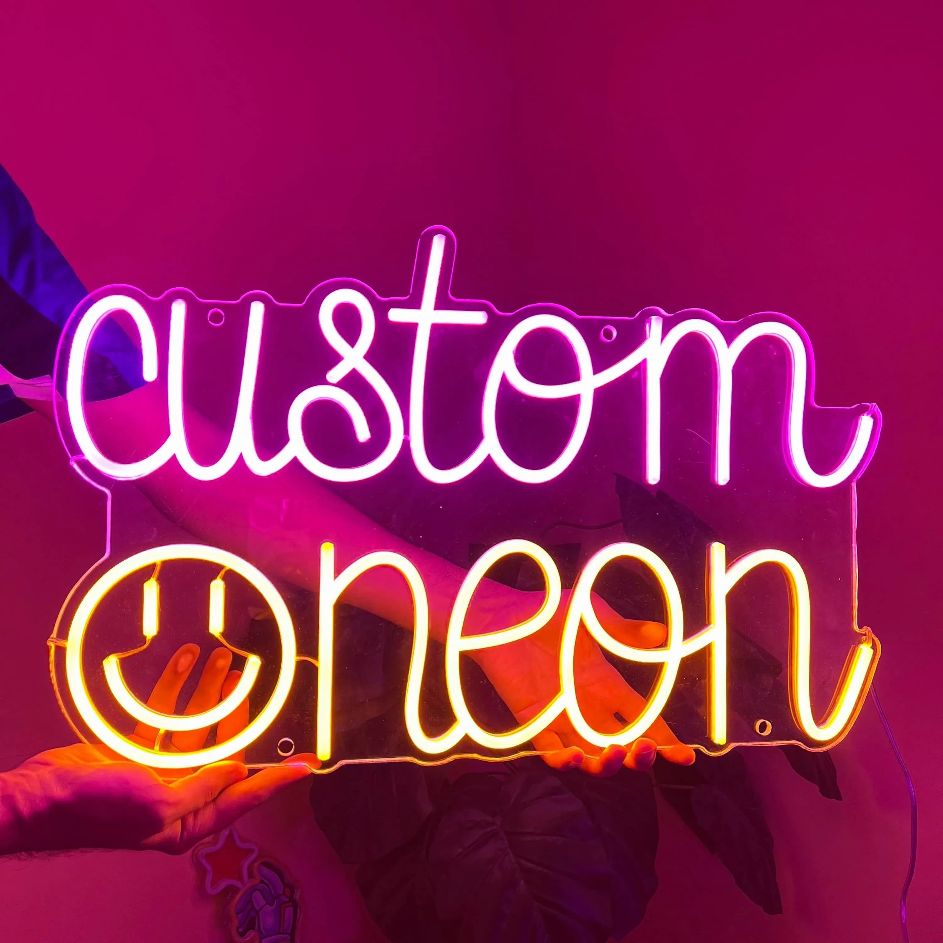 Insegne al neon personalizzate Personalizzazione Insegna al neon a LED Decorazione da parete per la casa adatta per la decorazione della parete della camera da letto della festa nuziale al neon