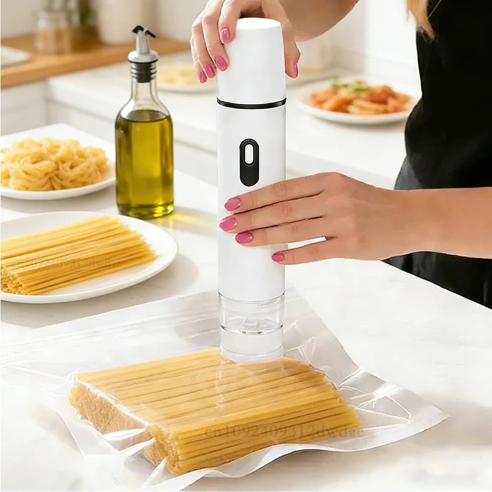 Pompa per vuoto ad aria, sigillatrice automatica per alimenti, pompa sigillante ricaricabile USB per alimenti, sigillatrice portatile per alimenti secchi/umidi
