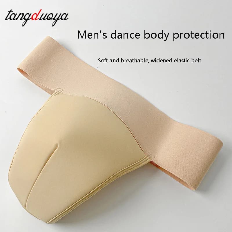 Men's Dance thong for Men Gymnastics with Wide Elastic Waistband and Double Layered Ballet Support Underwear