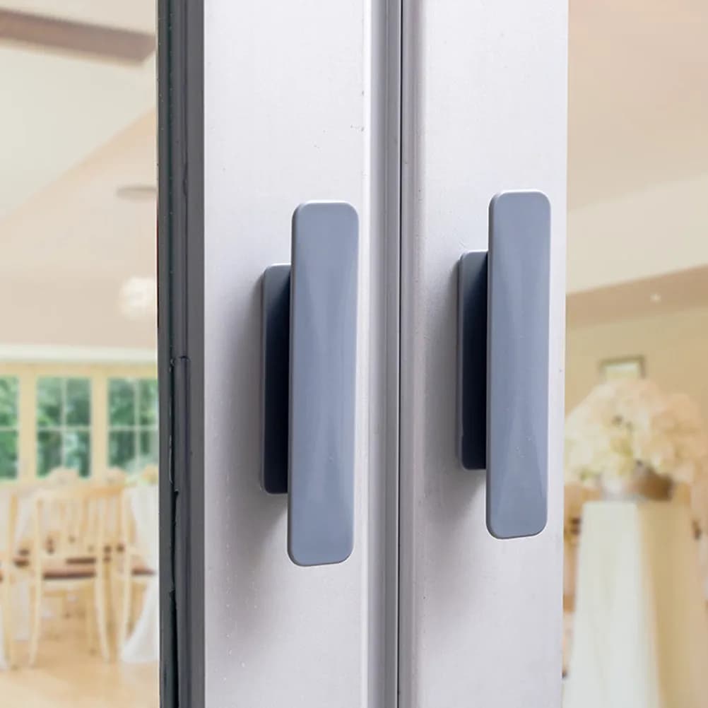 Maniglie per porte di armadietti da 4 pezzi, maniglie per cassetti eleganti e creative, colore grigio, per guardaroba, mobili, articoli per la casa