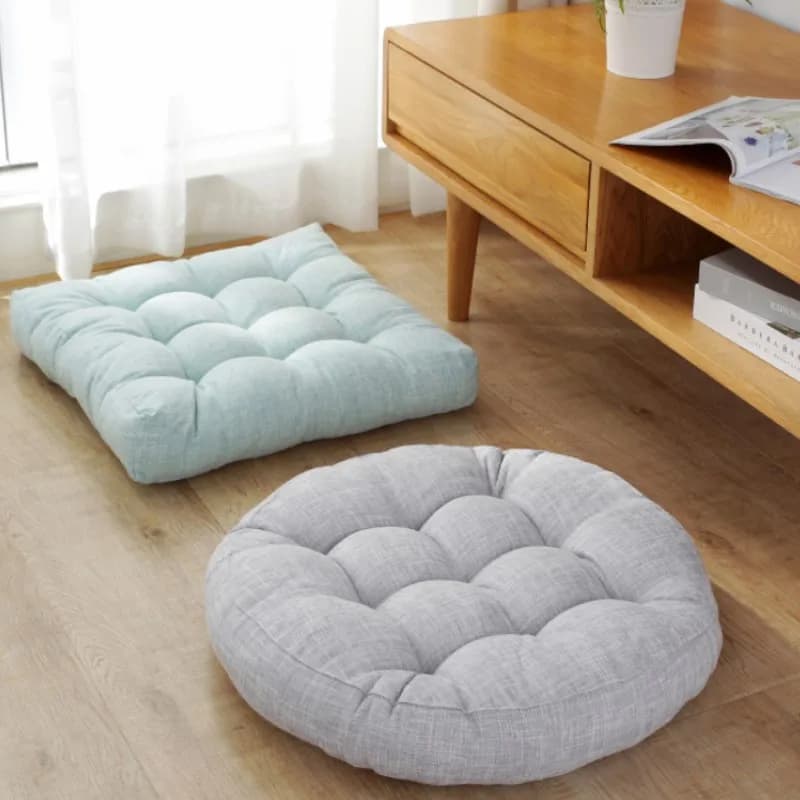 Gift Seating Pillows Big Round Floor Seat Cushion Cotton Linen Chair Cushions Tatami Meditation Yoga Thickened Windows Pad